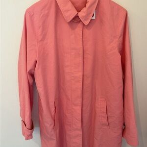 Chaps Coral Trench Coat